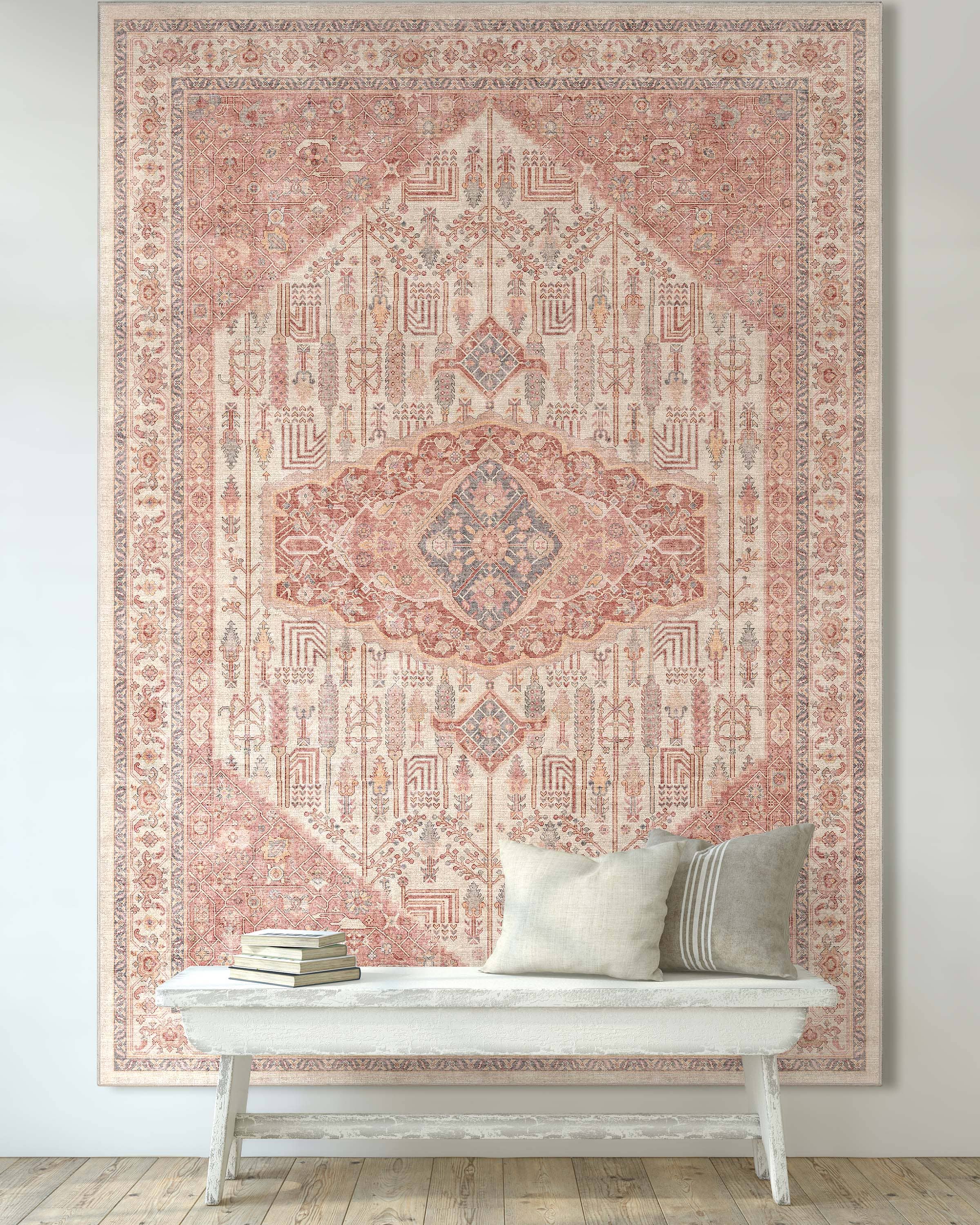 San Marino Botanical Flat-Weave Rug 5'3 x 7'3