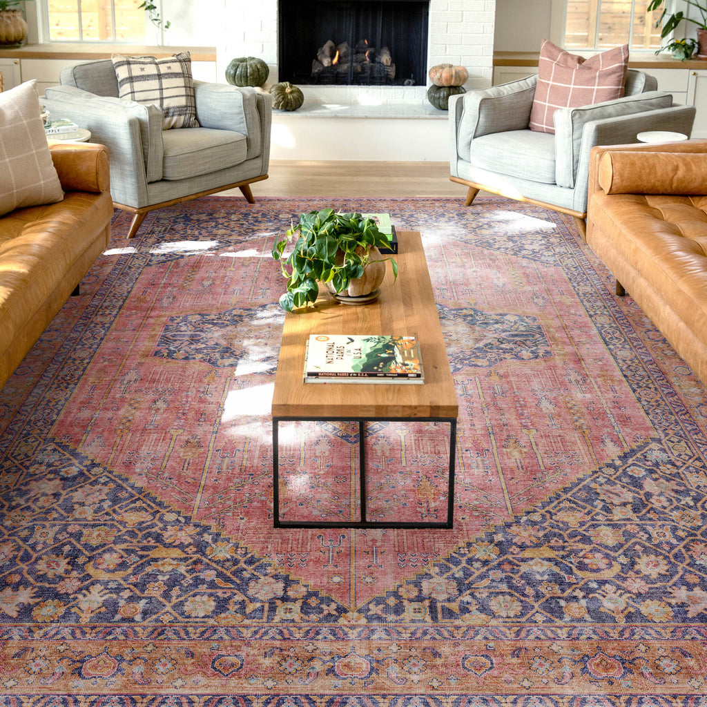San Marino Botanical Flat-Weave Rug 5'3 x 7'3