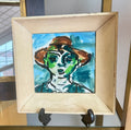 Hand-Painted Framed Tile