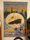 Cruise Advertisement Painting Stretched Canvas