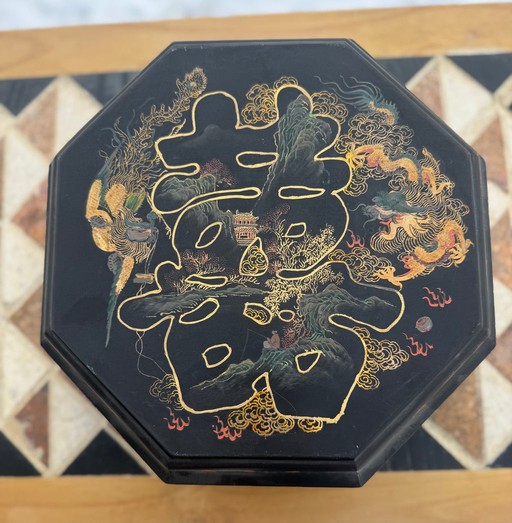 Vintage Chinese Octangonal Box