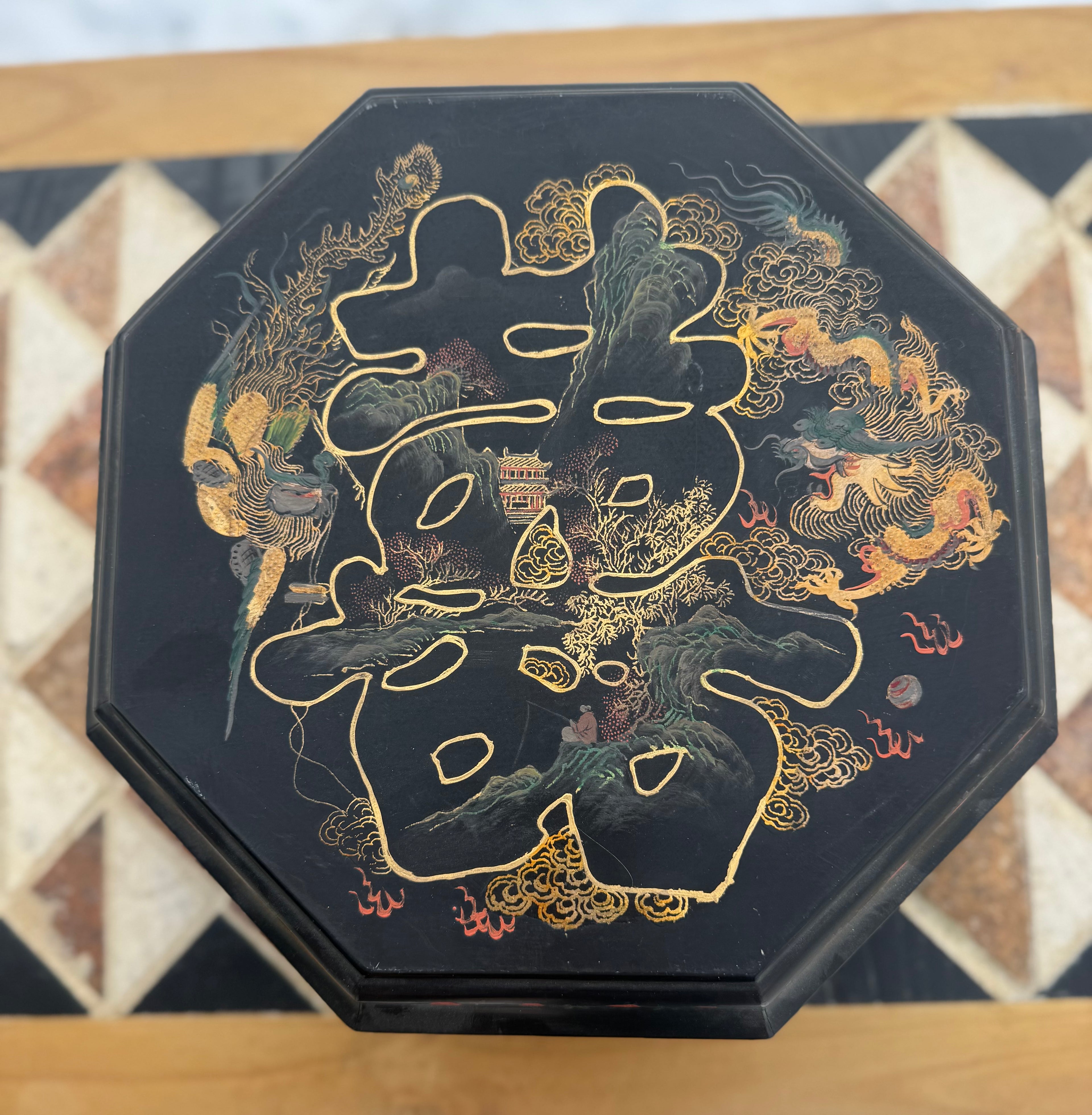 Vintage Chinese Octangonal Box
