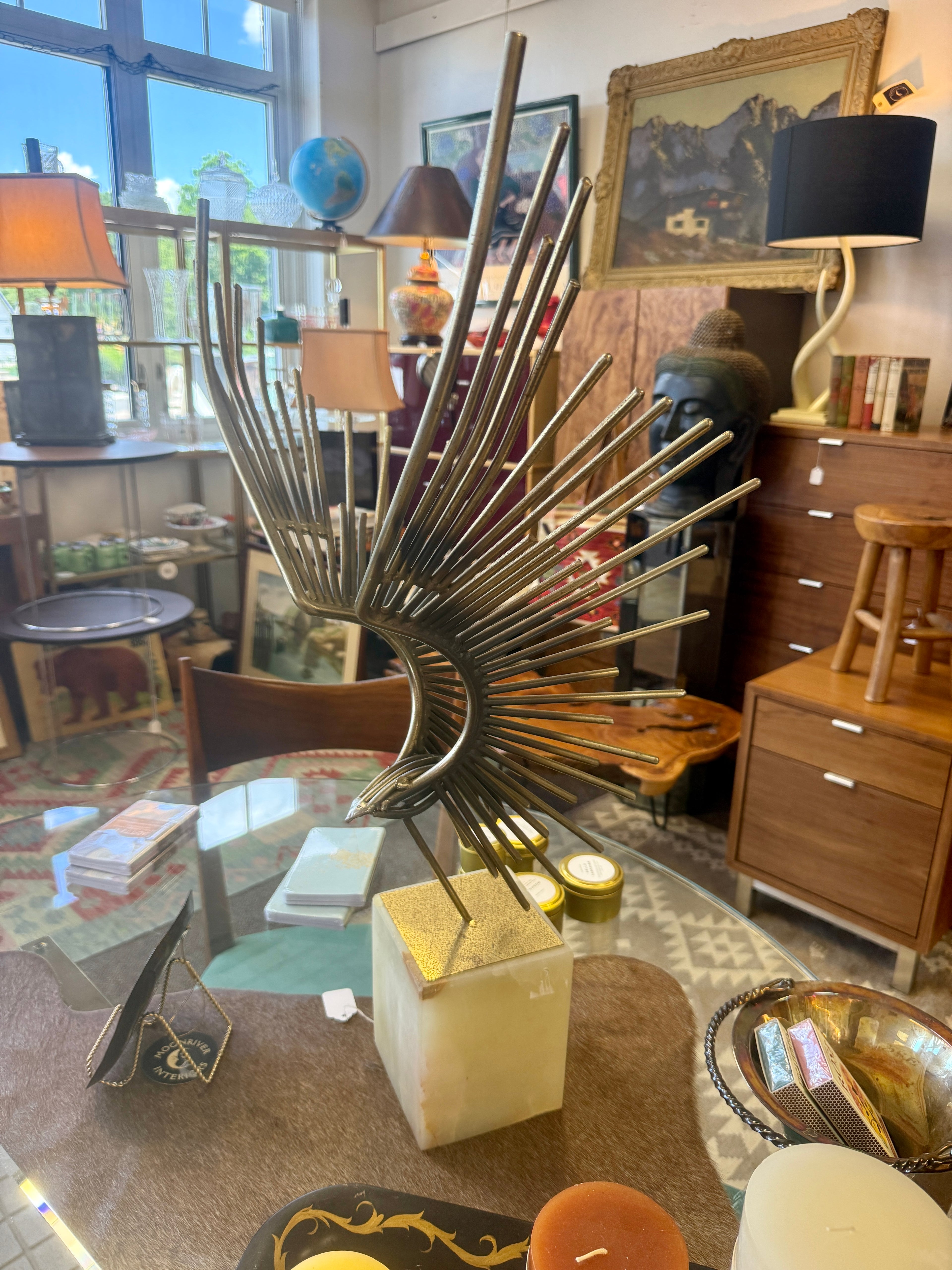 C. Jere MCM Bird in Flight Table Sculpture