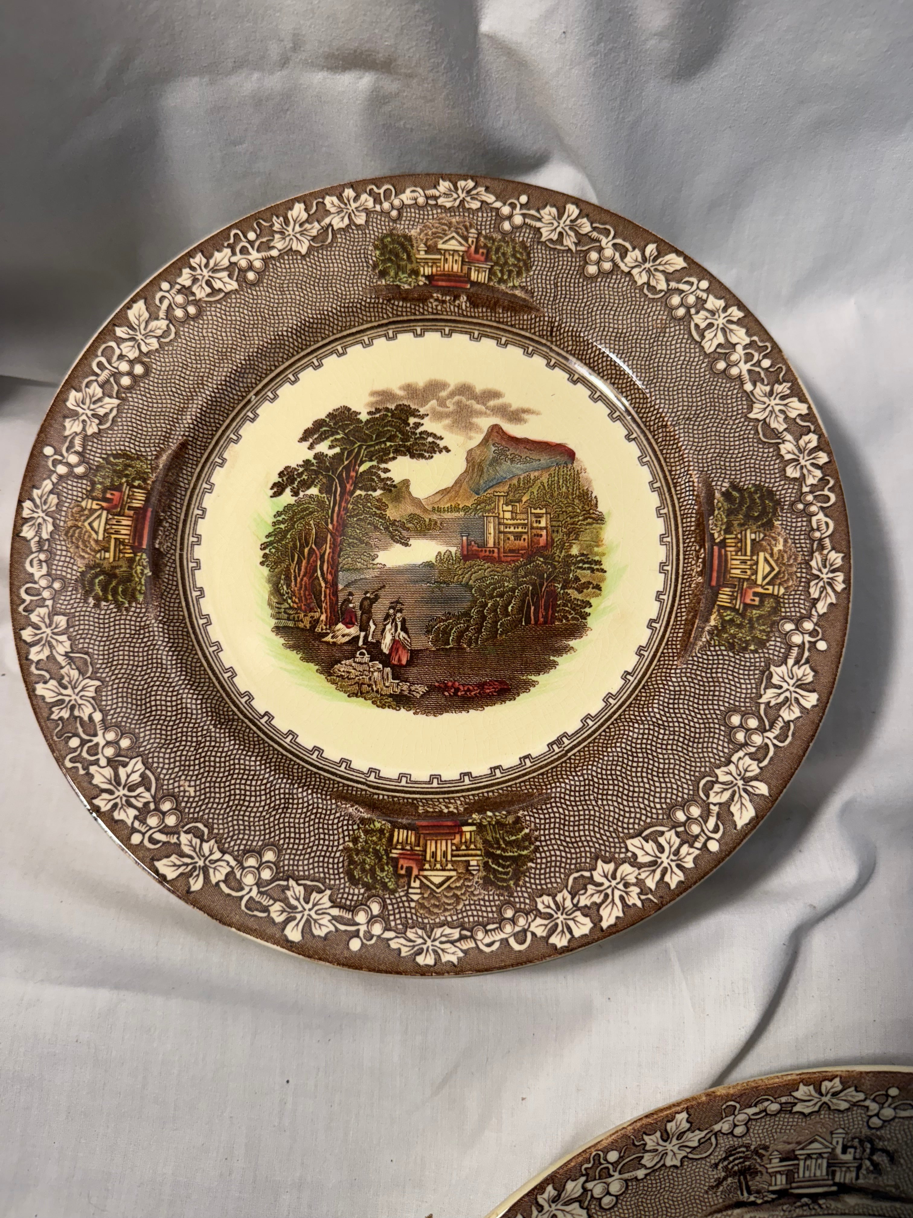 Pair of Jenny Lind Royal Straffordshire 10" Plates