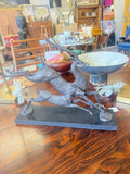 Contemporary Bronze Running Gazelles Antelopes Sculpture