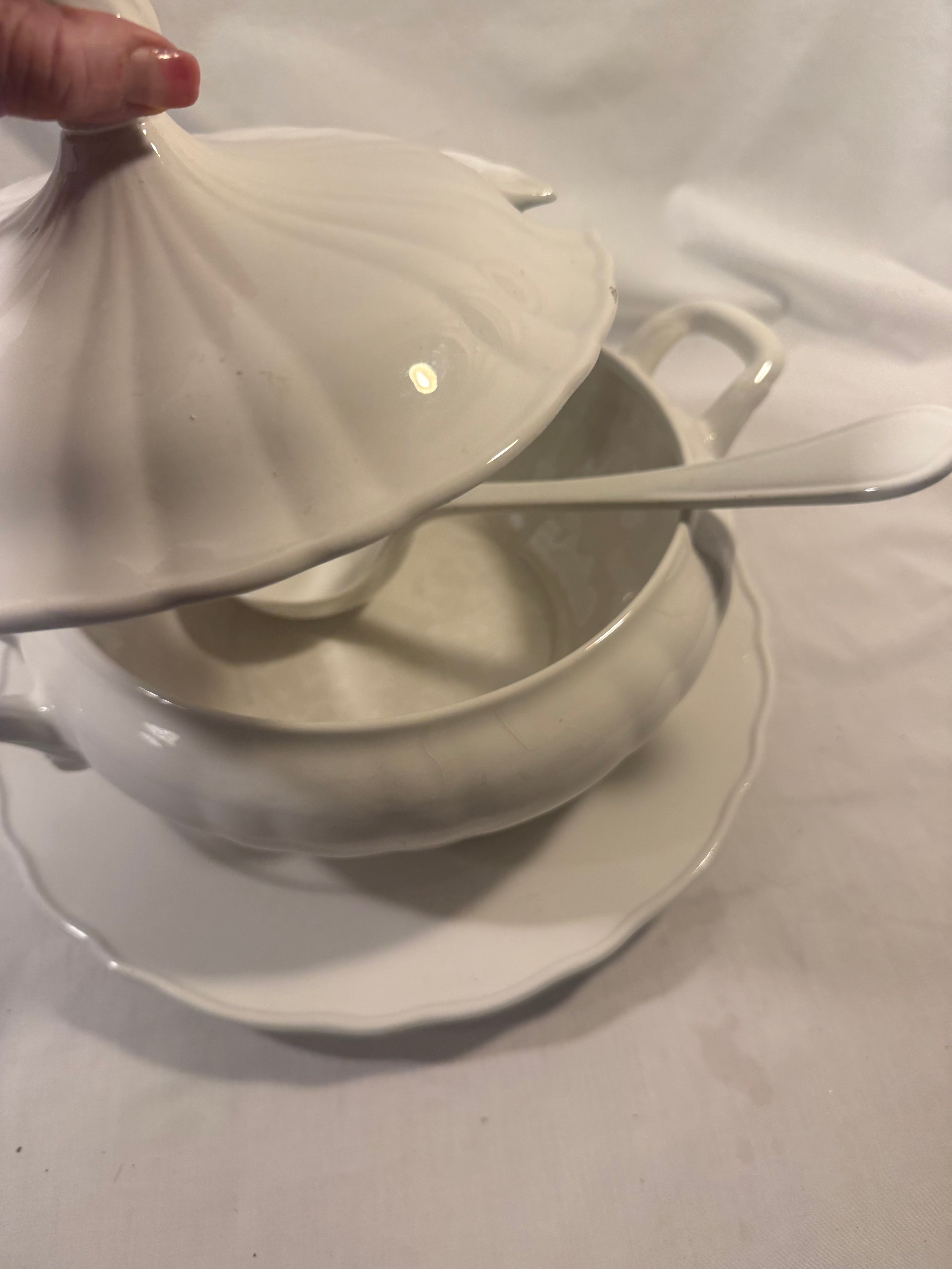 Covered Soup Tureen with Ladle