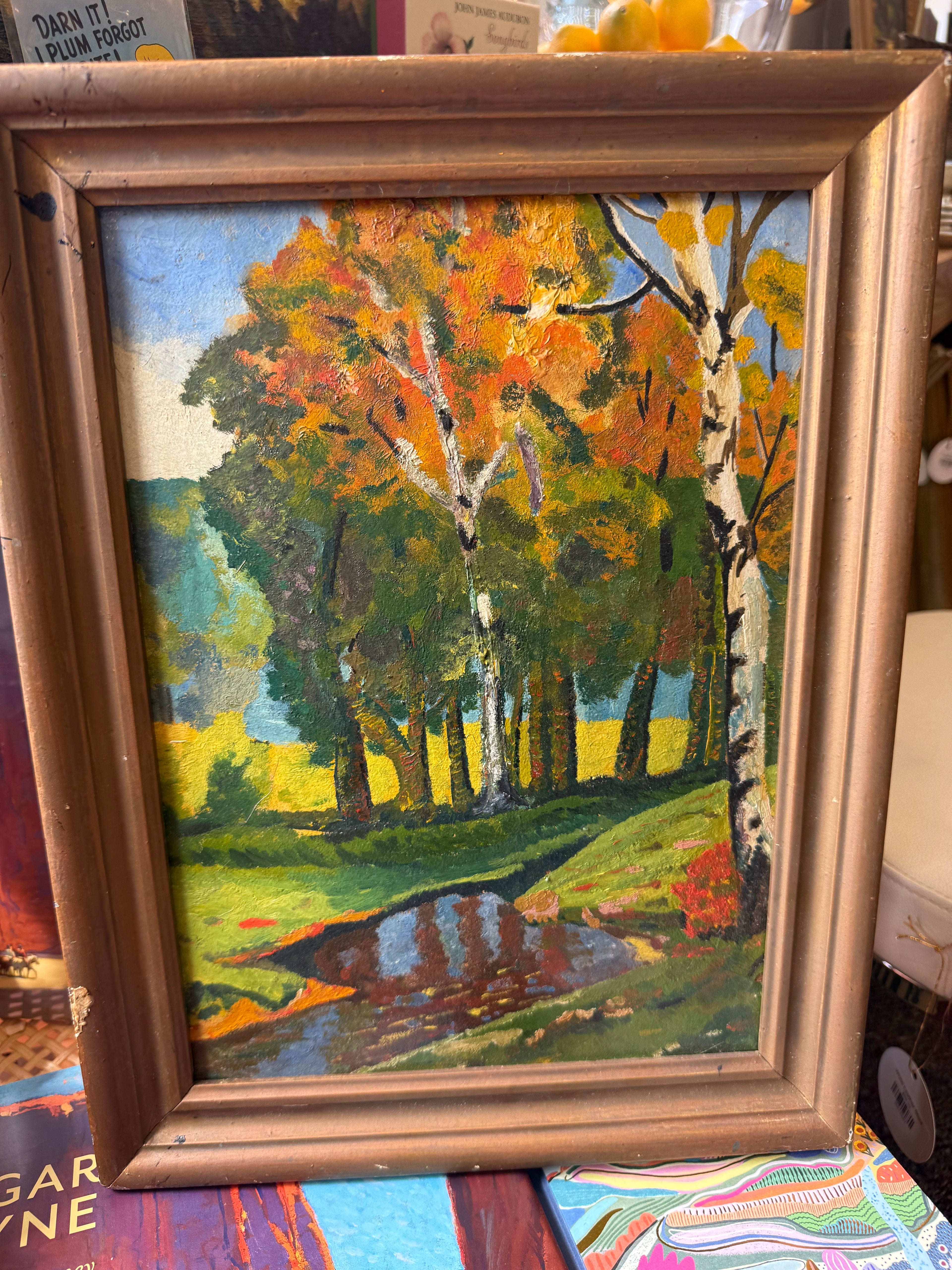 Autumn Trees Original Oil Painting