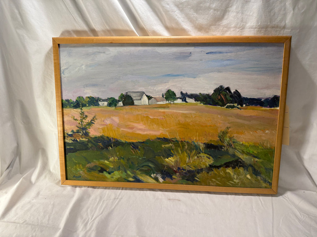 Hill Landscape Oil on board, signed