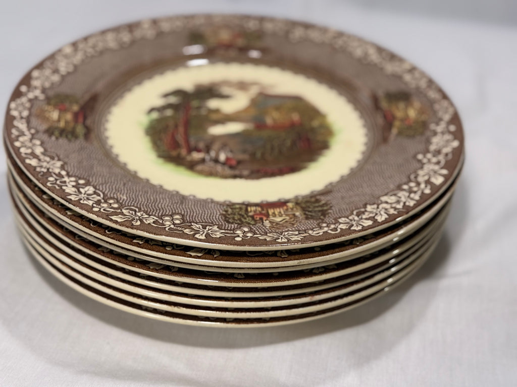 Pair of Jenny Lind Royal Straffordshire 10" Plates