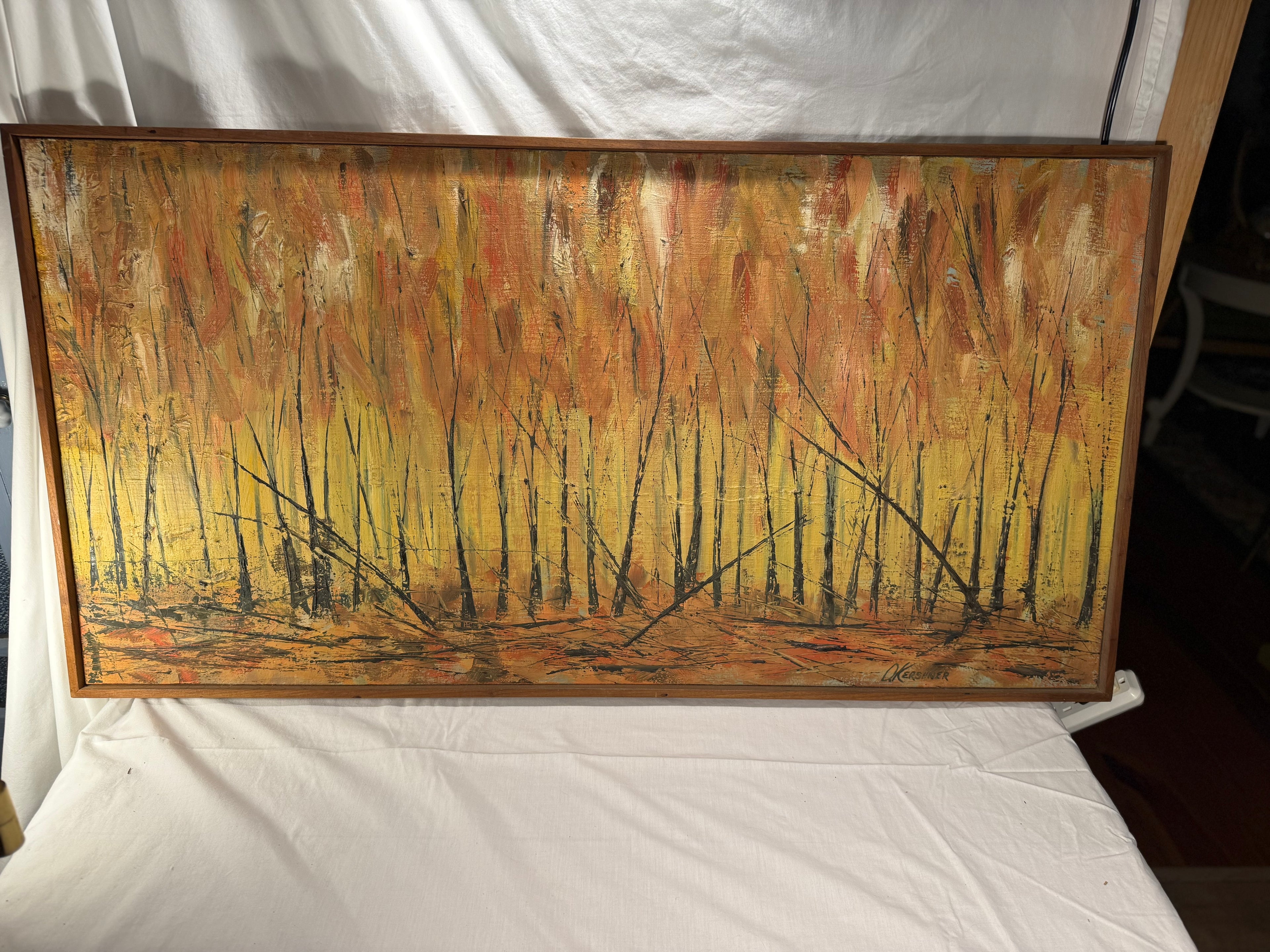 Kerschner Mid Century Modern Landscape Painting