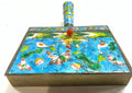 Cloisonné Crumb Catcher with Lid