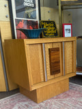 Tobago Brutalist Style Oak Veneer Nightstand