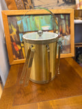 Mid Century Brass Ice Bucket with Accessories