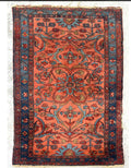 Vintage Handmade Oriental Rug 3’9” by 6’6”