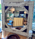 Farmhouse White Wood Mirror