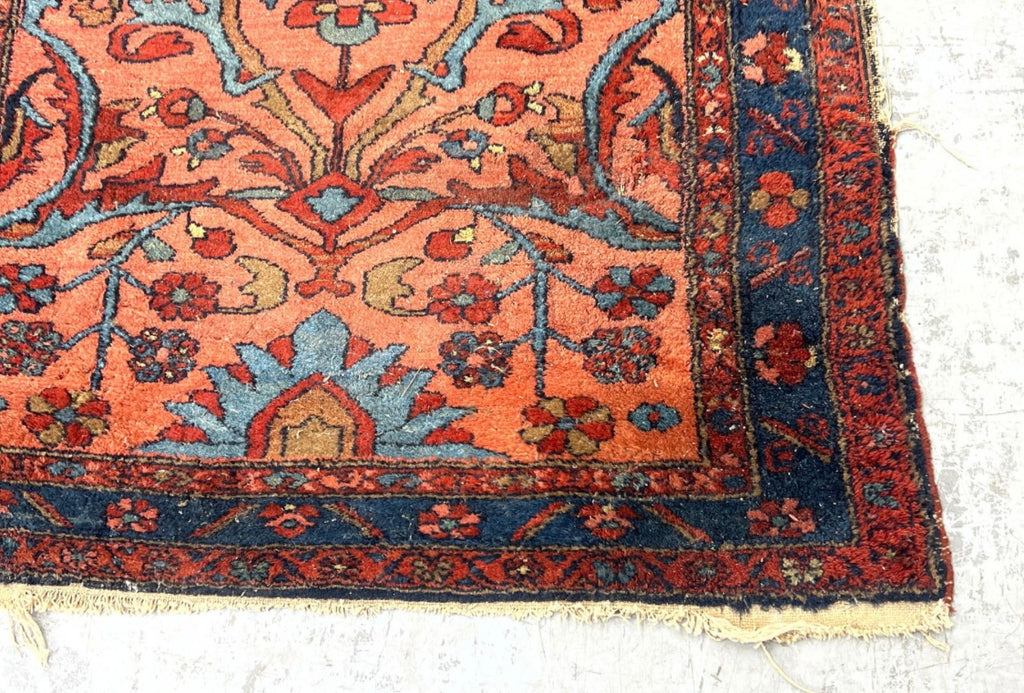 Vintage Handmade Oriental Rug 3’9” by 6’6”