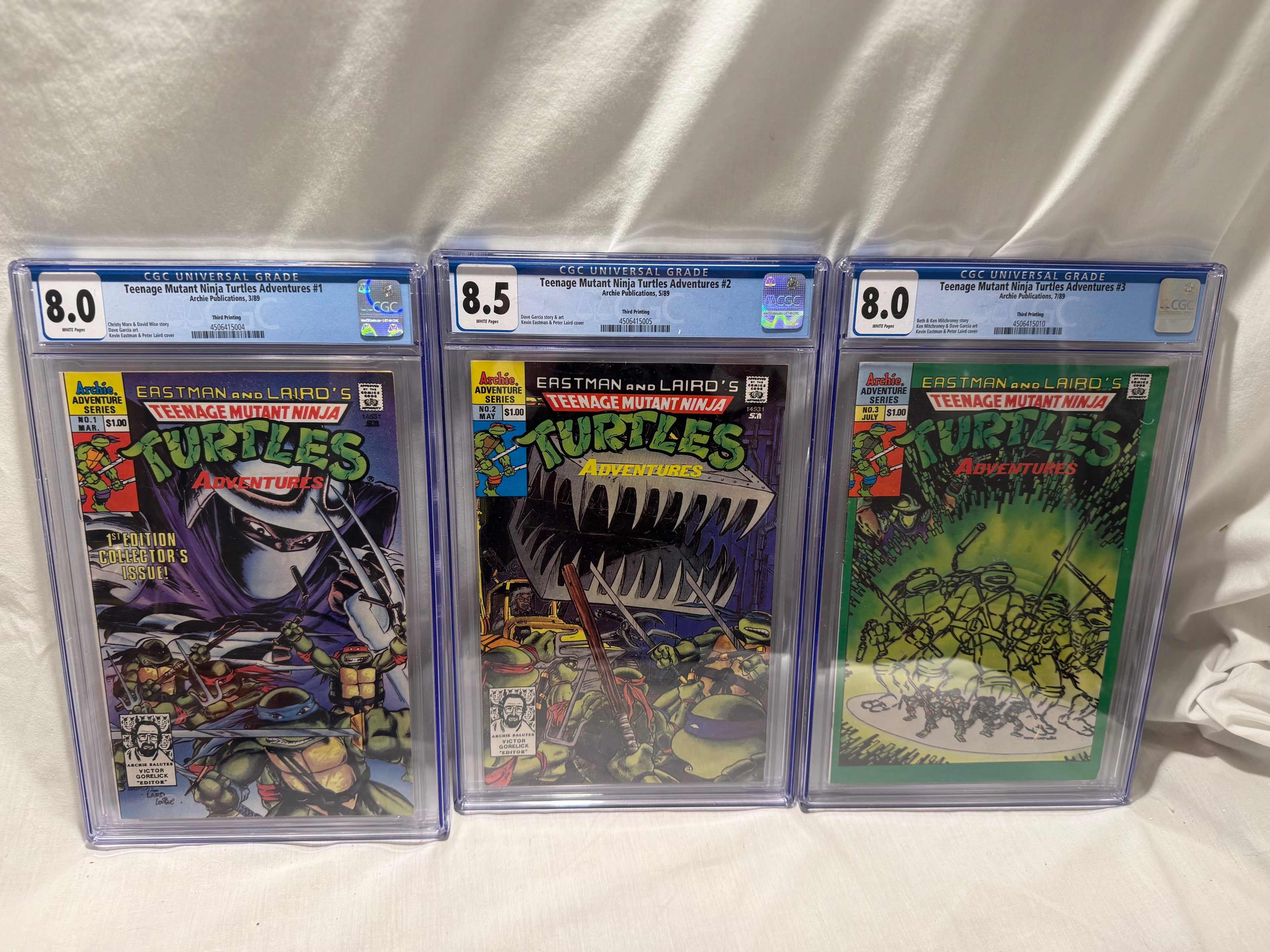 Teenage Mutant Ninja Turtles 1989 (#1-3) SET