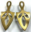 Pair Small Brass Trivets
