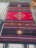 Large Antique Red Kilim Rug