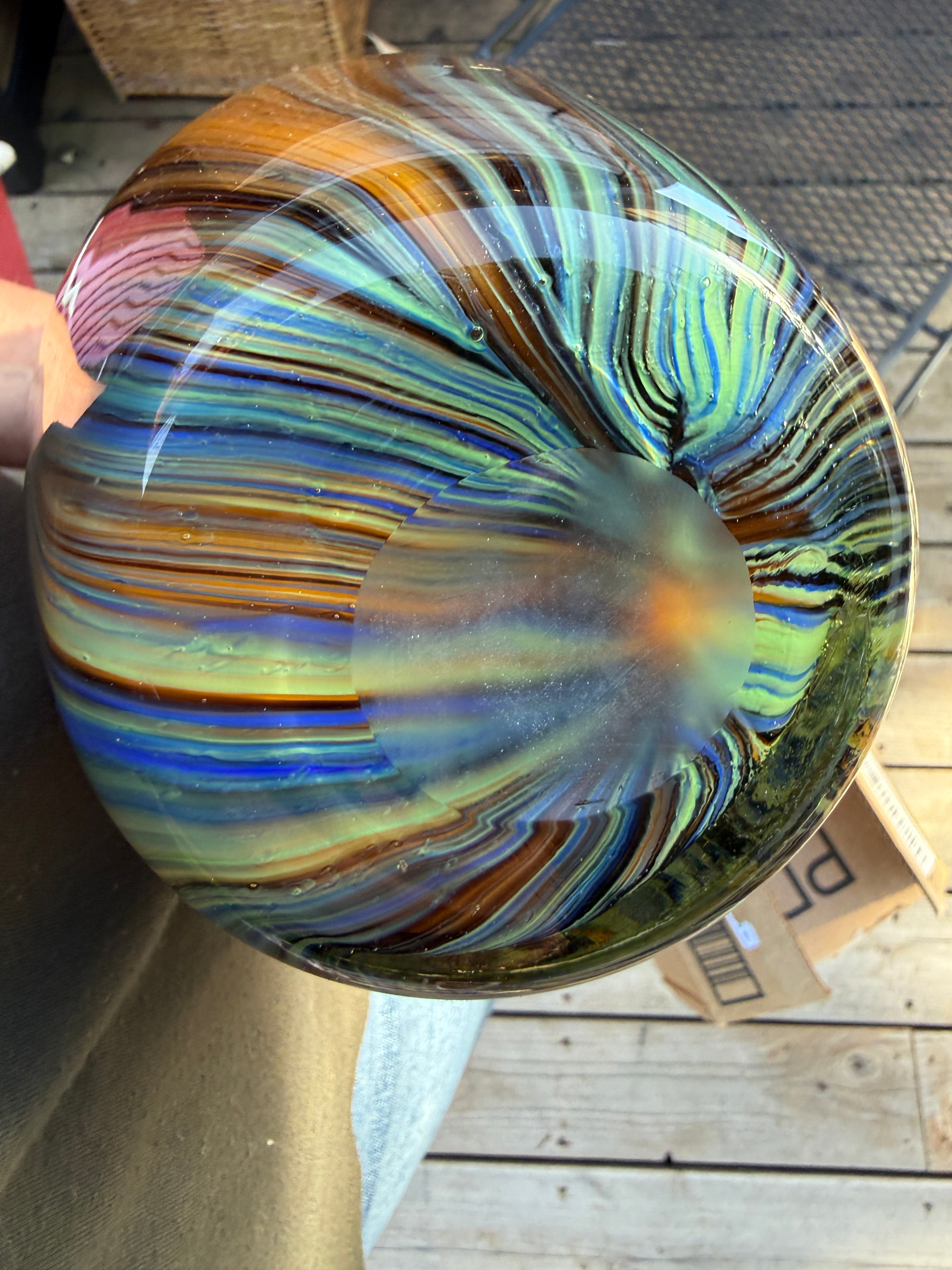 Murano Style Glass Vase