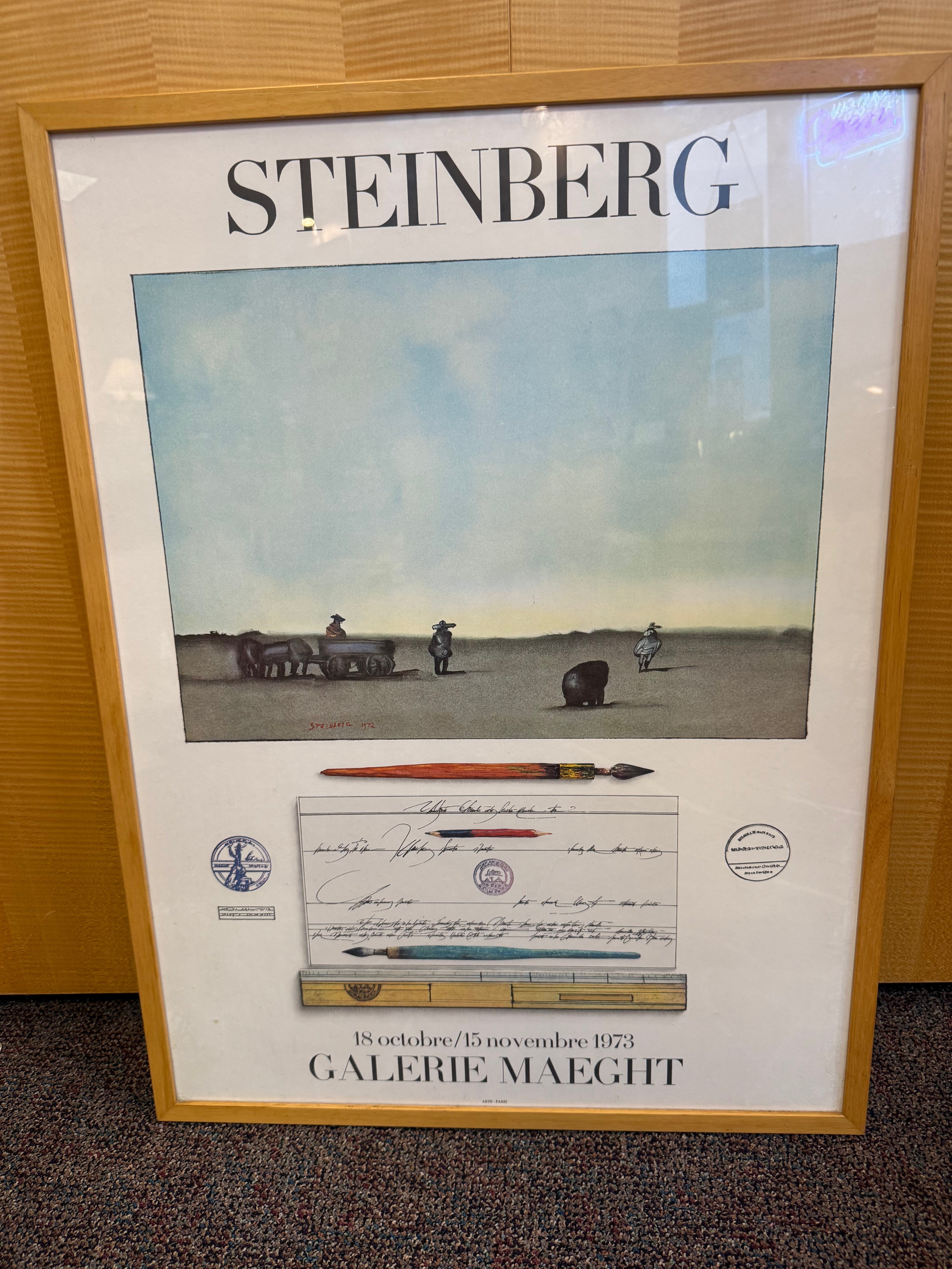 Steinberg Galerie Maeght Exhibition Poster