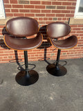 Mid-Century Style Adjustable Bar Stools