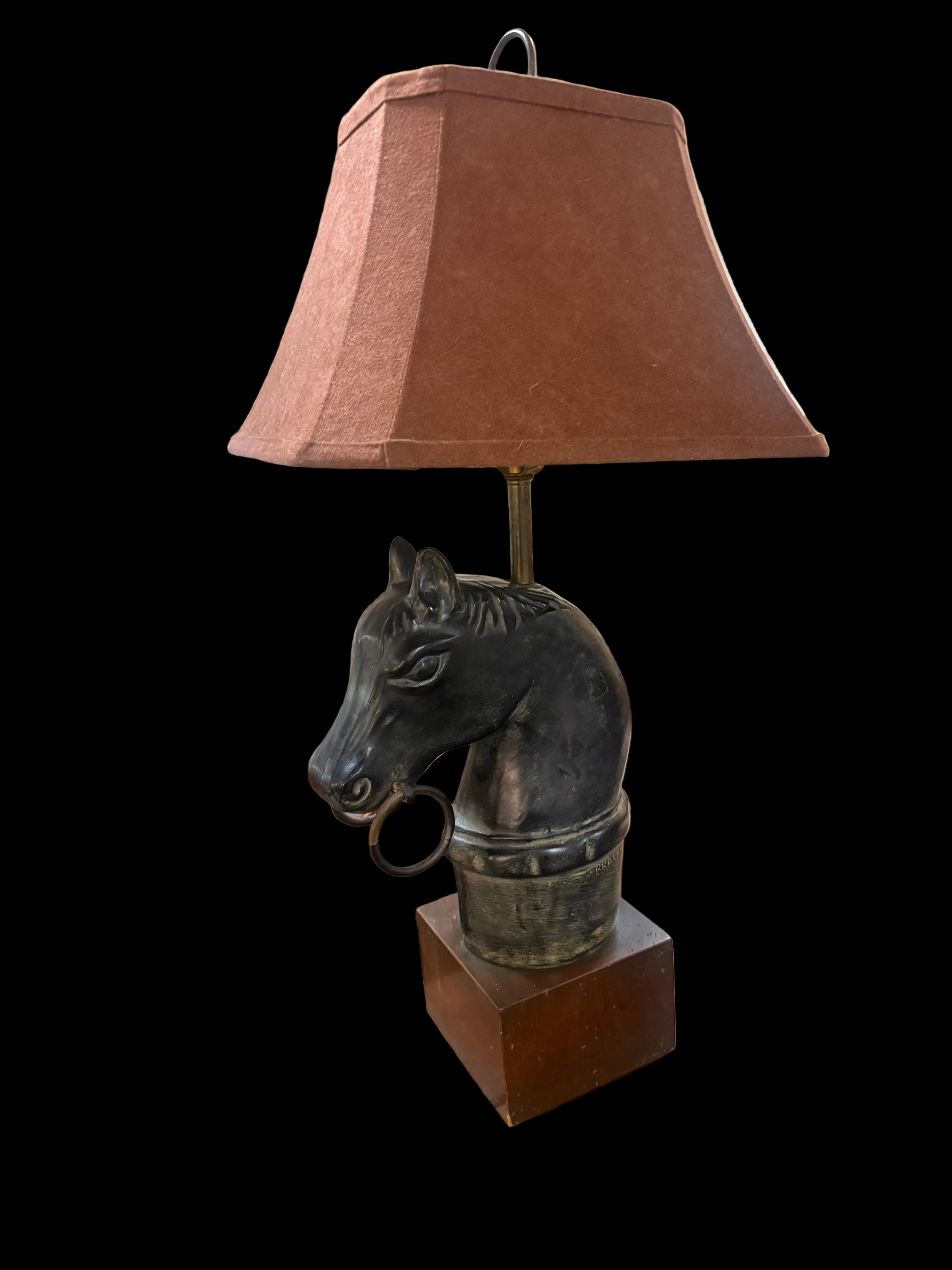 Mid-Century Horse Head Lamp