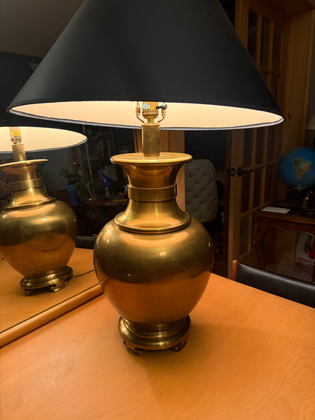 Chapman Brass Asian style Table Lamp
