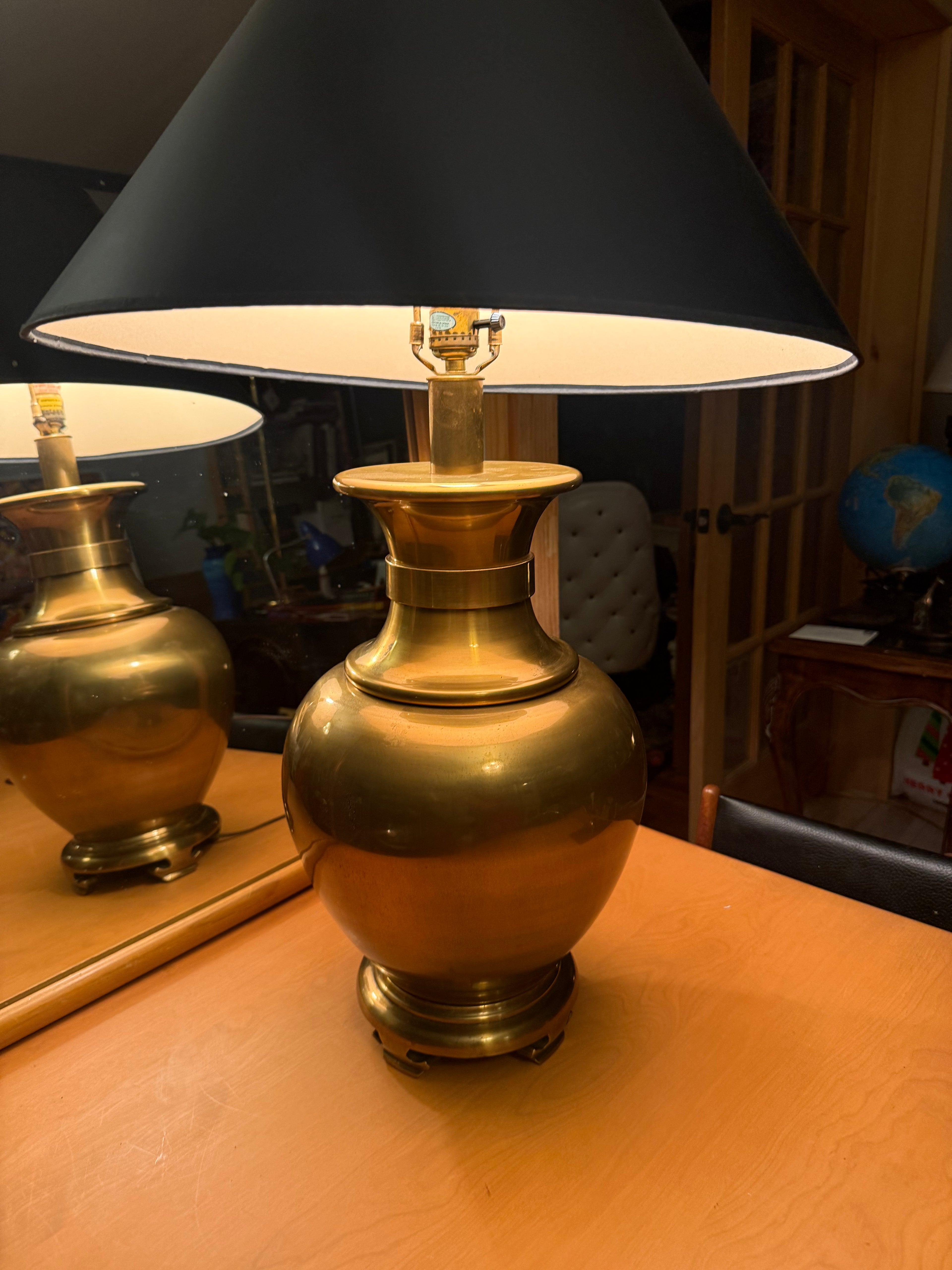 Chapman Brass Asian style Table Lamp