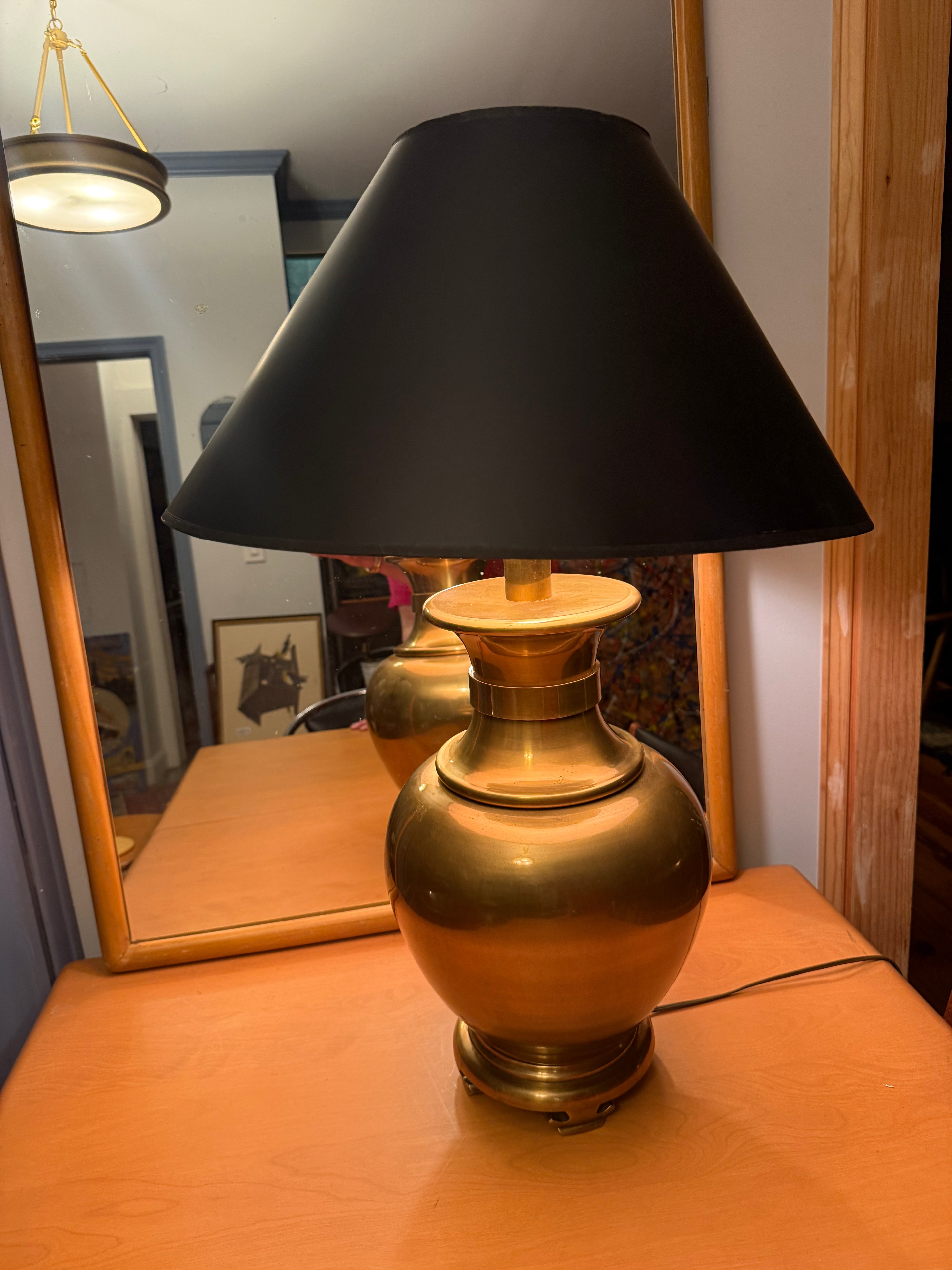 Chapman Brass Asian style Table Lamp