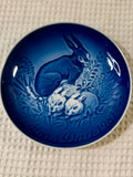 Mors Dag Collectible Plate -1981, Rabbit & Bunnies