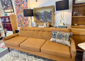 Mid Century Modern Sofa - Rust Tweed