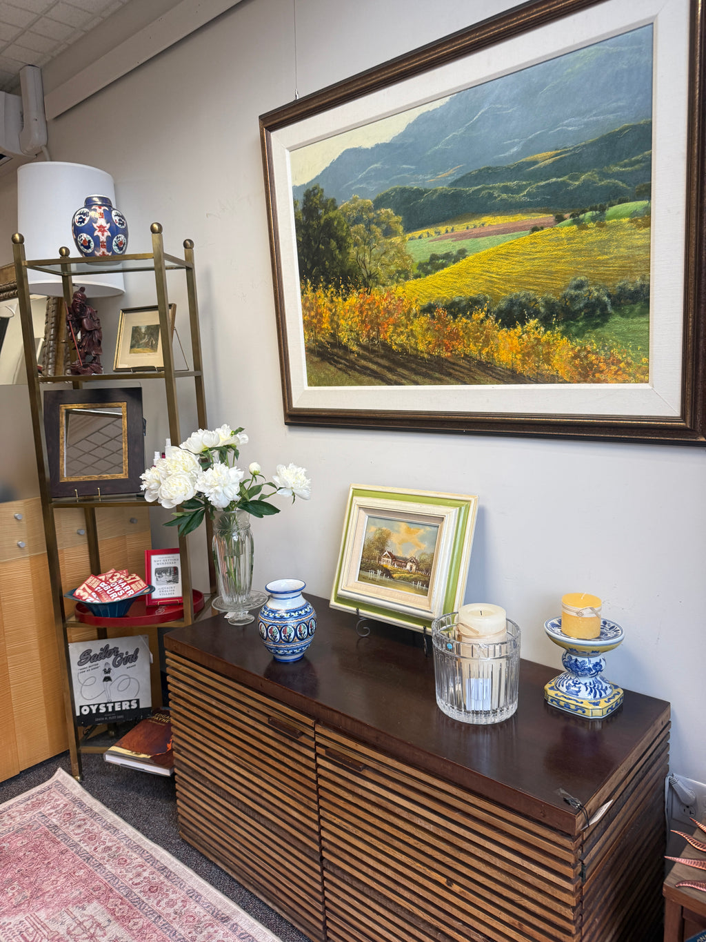 West Elm Slatted Buffet Credenza