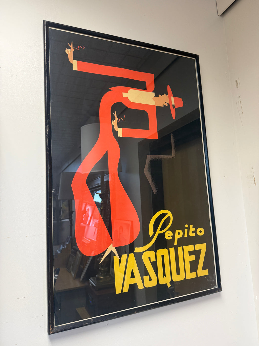 "Pepito Vasquez" Art Deco Flamenco Poster — Framed