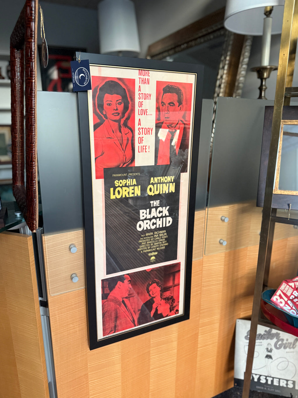 The Black Orchid (1958) Original Insert Movie Poster — Sophia Loren