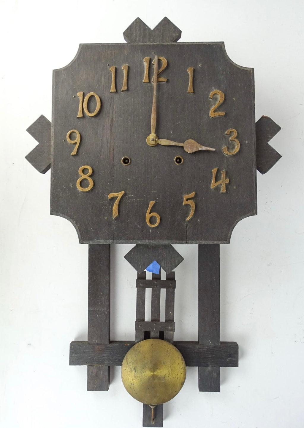 Gilbert Arts & Crafts Oak Wall Clock