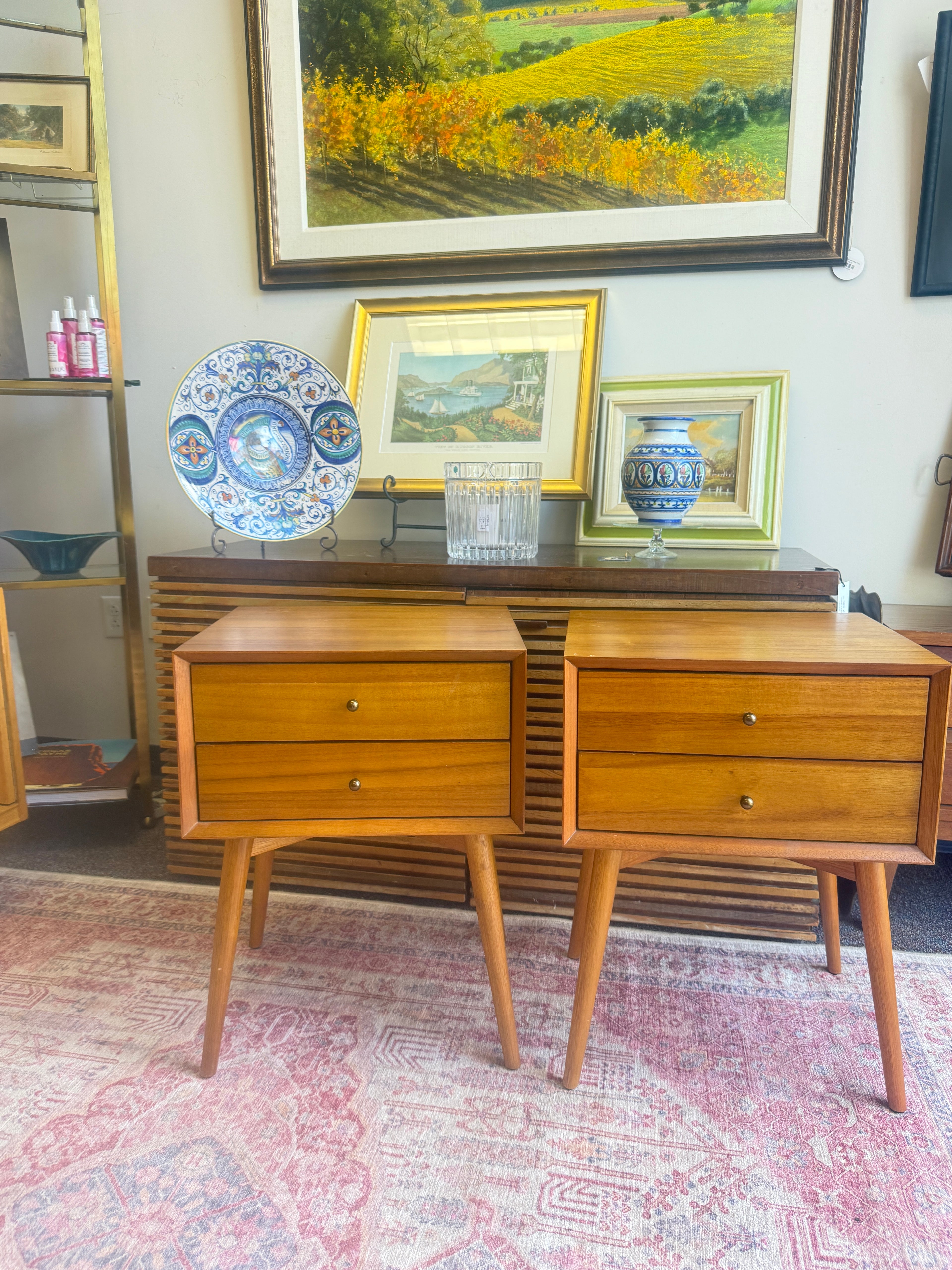 Pair West Elm Side Table / Night Stands