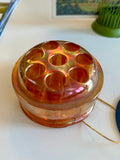 Frog - carnival glass (orange)