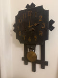 Gilbert Arts & Crafts Oak Wall Clock