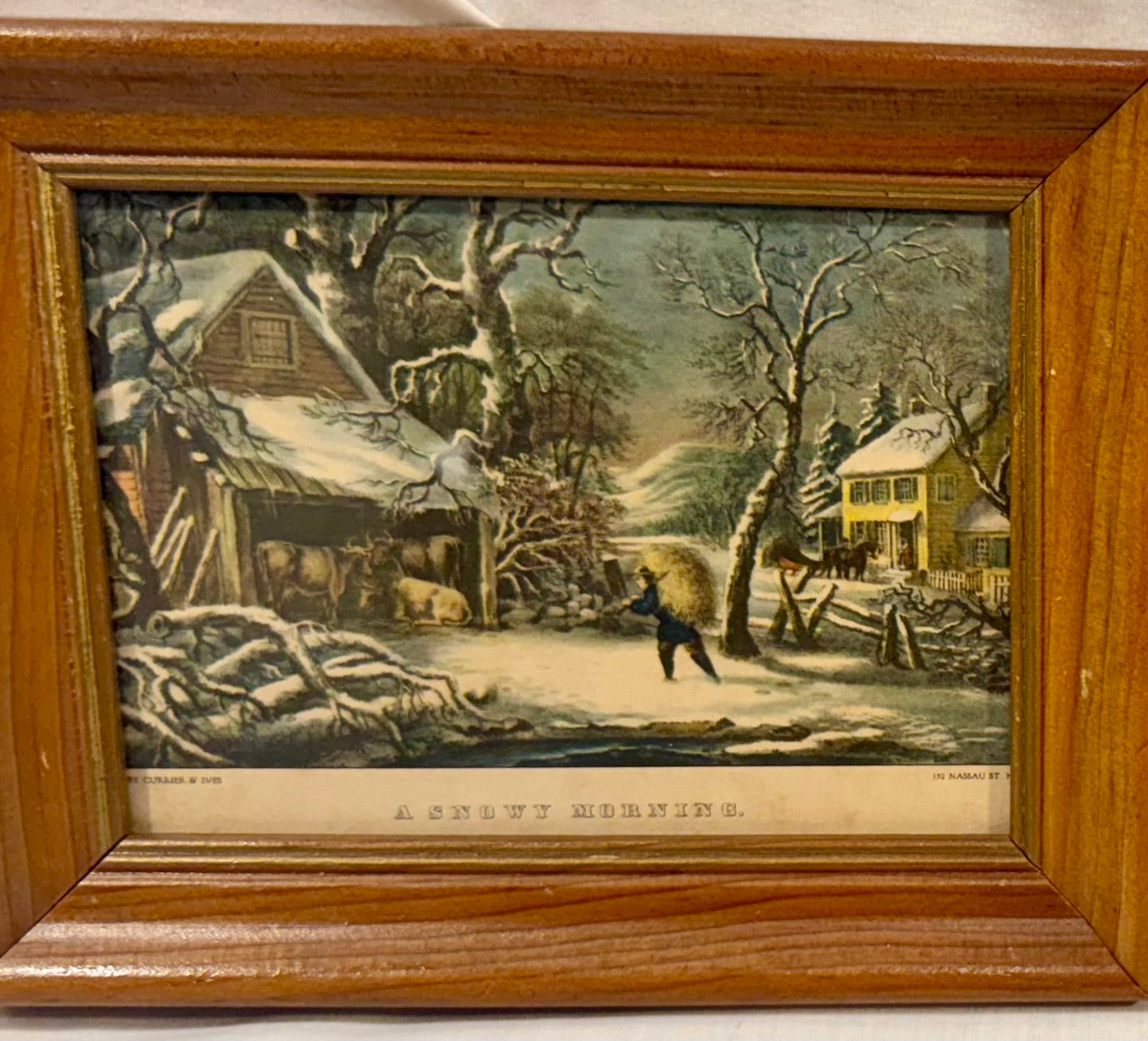 Fanny Palmer 'A Snowy Morning' Small Print