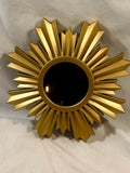 Small Gold Sunburst Mirror
