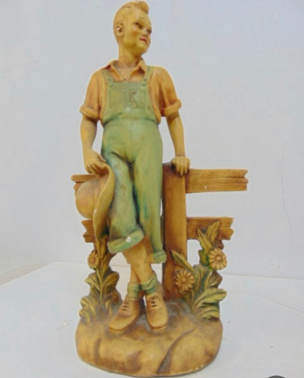 Country Couple Ceramic Bookends