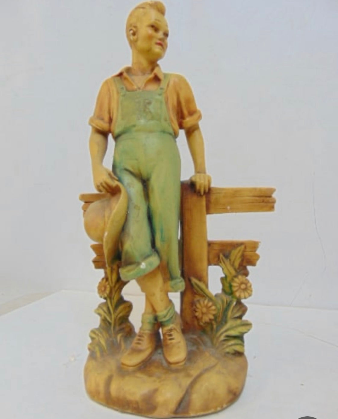Country Couple Ceramic Bookends