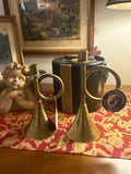 Brass Horn Candle Stick