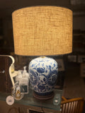 Chinese Blue & White Lamp