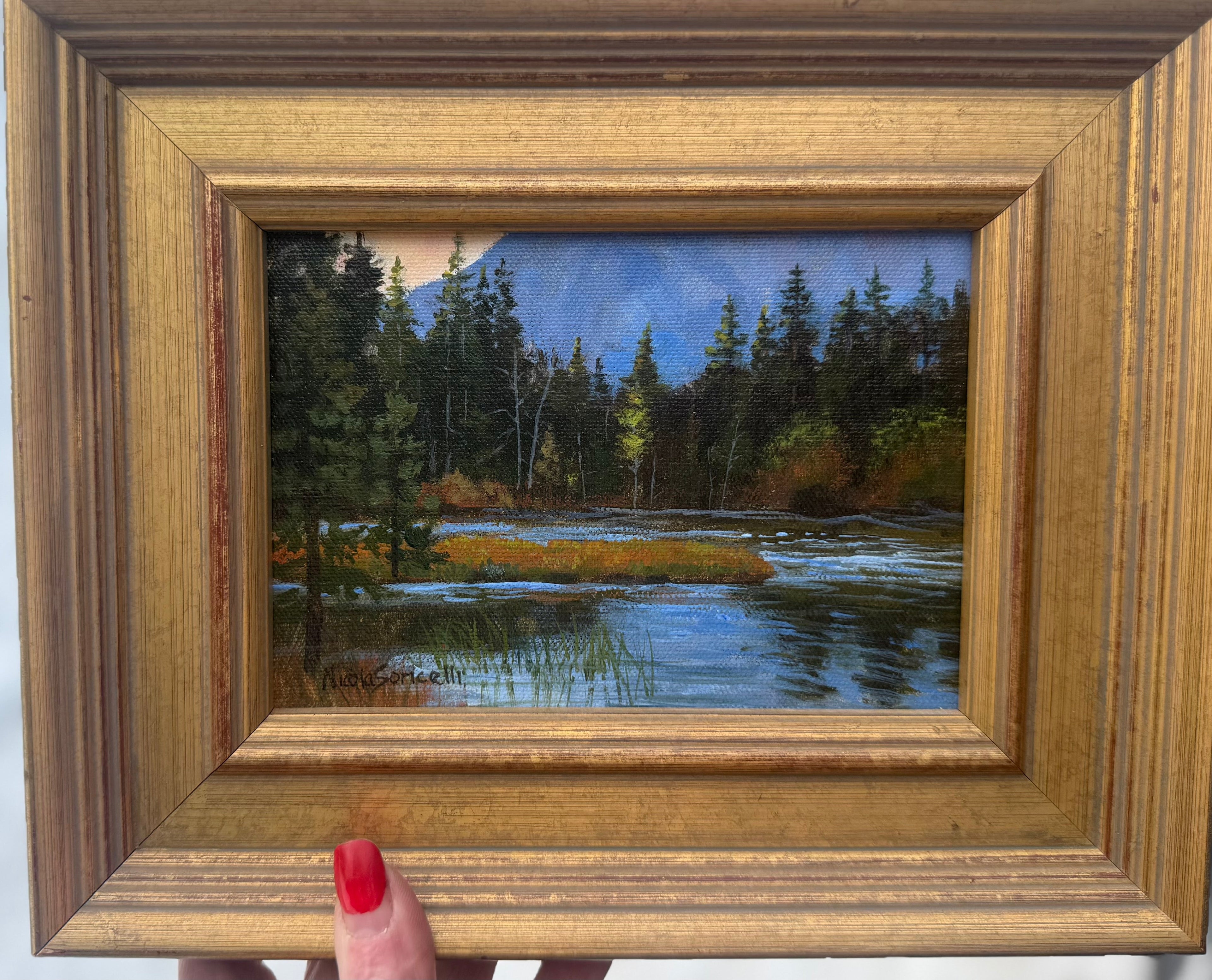 "Mountain Stream" Signed Nicola Soricell