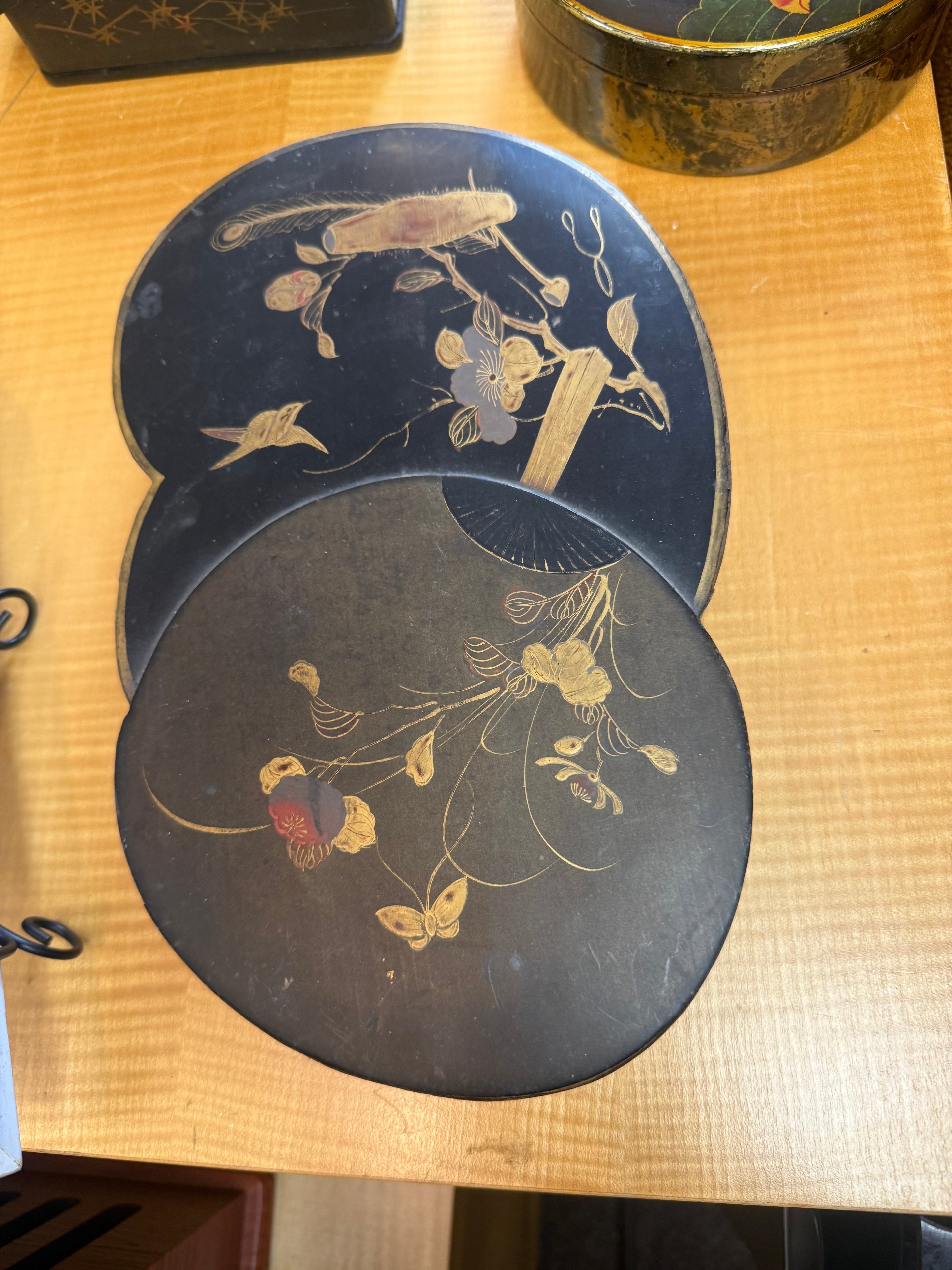 Japanese Maki-e Lacquerware Oblong Box