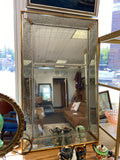 Antiqued Venetian-Style Panel Wall Mirror (28" × 46")