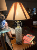 Hollywood Regency Crystal & Glass Table Lamp