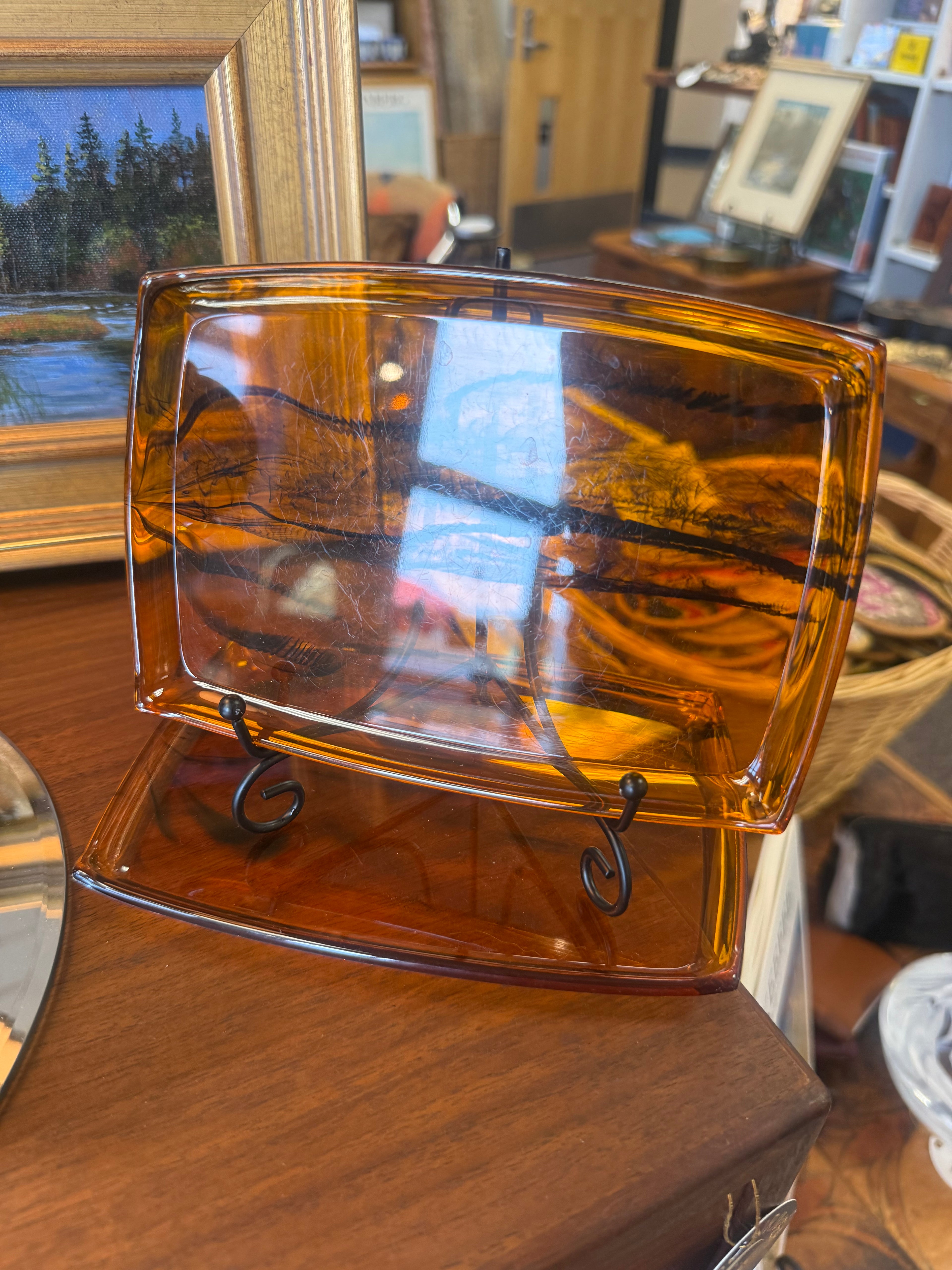 Tortoise Shell Acrylic Tray